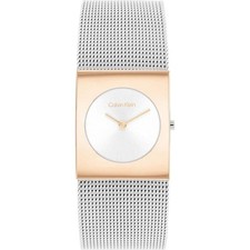 Montre Femme CK CALVIN KLEIN PULSE 25100063 Acier Inoxydable Mesh Gold Rose