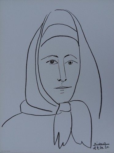Picasso lithographie femme - picasso,