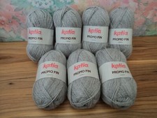 7 pelotes Laines fils à tricoter KATIA.