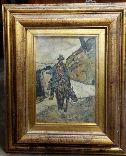 Antique tableau huile - tableau, à