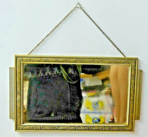 Ancien miroir glace cadre - ancien, bois