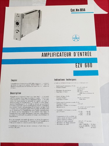 Ancienne publicite technique - ancienne,
