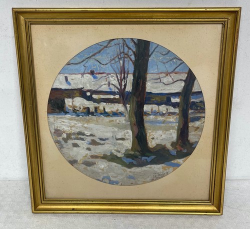Peinture sur carton - ?, g.