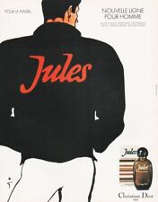 pub papier 1980 parfum Christian Dior Jules dessin illustrateur Gruau