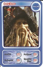 CARTE DE JEU AUCHAN PIXAR PIRATES DES CARAIBES DAVY JONES N° 162           #CKDB