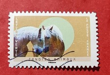 TIMBRE FRANCE 2023 TENDRES ANIMAUX CHEVAUX HAFLINGER