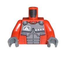 LEGO® Part 973pb0218c01 - Torso Exo-Force Body Armor Four Stars Pattern
