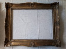 cadre montparnasse patine feuillure 57 cm x 43 cm frame gold peinture tableau