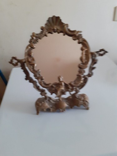 Très jolie miroir bronze - miroir,
