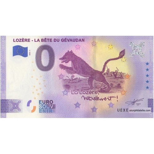 Billet souvenir lozere - -,