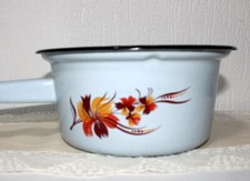 Ancien pot émaillé tamis