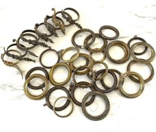 Antique French Bronze Curtain Rings 38 Rings Very 'Shabby'