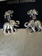 Elephants Dangle Earrings different and rare