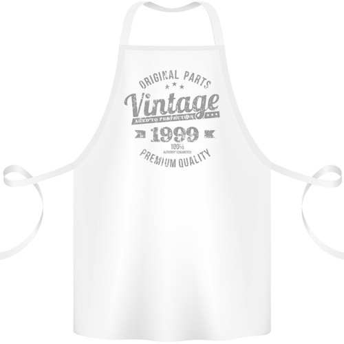 Tablier blanc 100 organique - tablier,