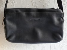 LANCASTER sac cuir souple noir multipoches signatures beg