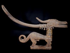 Art Africain Tribal Arts Premiers - Ancien Cimier Masque Ci Wara - Mali - 59 Cms