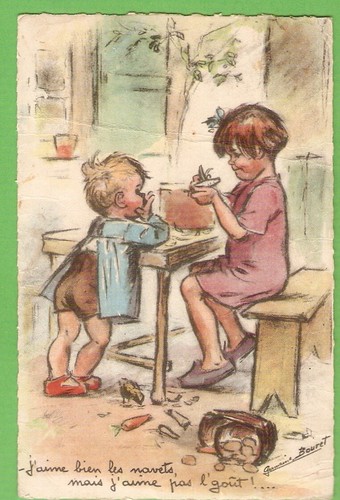 Germaine bouret carte postale - carte,