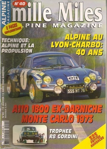 Mille miles alpine a110 - miles,