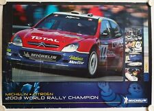 Affiche Course Automobile MICHELIN CITROEN 2003 WORLD RALLY CHAMPION