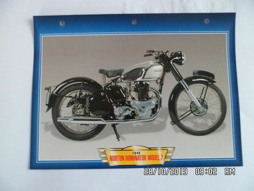 Carte fiche moto norton - moto,