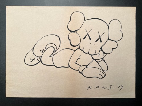 Dessin kaws sur - dessin, (fait