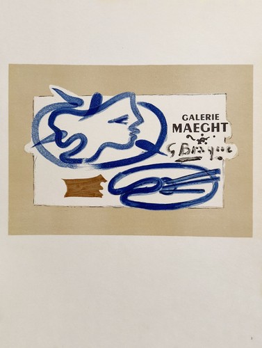 Georges braque affiche - af, 1950