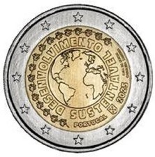 1x 2euro commémorative Portugal 2025 - Développement durable (neuve)