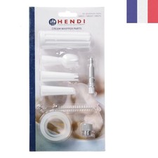 Siphon à Crème avec Support de Cartouche et Embouts de Polypropylène - Élégant