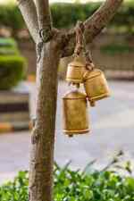 Grandes cloches de jardin suisses rustiques en grappe sur corde, grandes cloc...