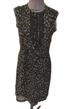 Tres Belle Robe Soie Kaki Bimba Y Lola 36 Tbe Authentique 