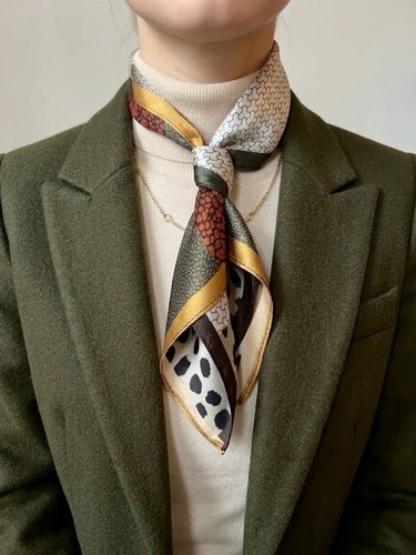 Foulard carré 100 - %, de
