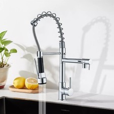 Mitigeur de cuisine chromé douche extractible Mitigeur d'évier orientable 360°