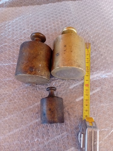 Lot poids laiton 2 de - lot, 3