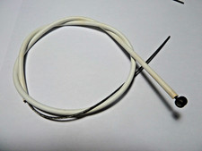 ancien cable gaine blanche frein avant velo vintage pliable Longueur total 78 cm