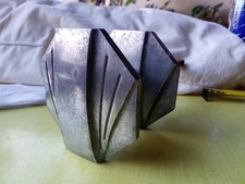 Poignée  porte haussmannienne  Art DECO  aluminium poli  