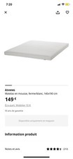 IKEA matelas en mousse 140x190x12cm