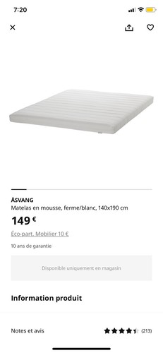 Ikea matelas mousse - ikea,