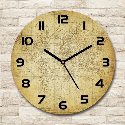 Tulup horloge murale verre - horloge, en