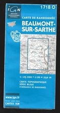 CARTE IGN SERIE BLEUE . 1718 O