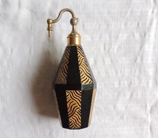 Ancien vaporisateur parfum art déco noir et or - très bon état