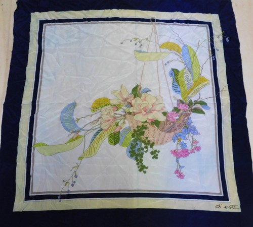 Foulard vintage 100 soie - vintage,