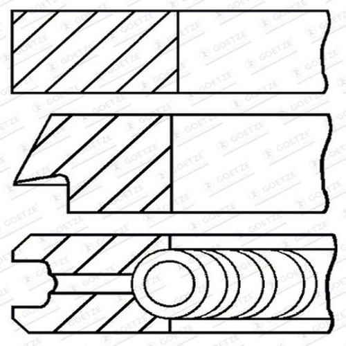 Moteur goetze jeu segments - moteur,