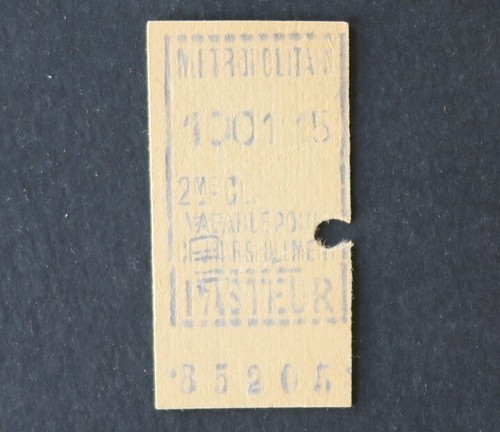 Ancien ticket métro - ancien,
