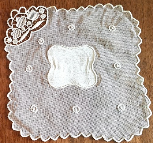 Napperon ancien tulle - napperon,