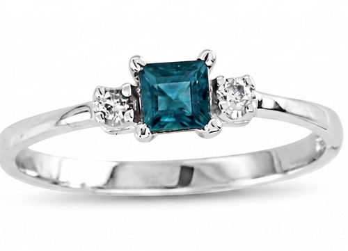 Bague argent 925 - bague, teal
