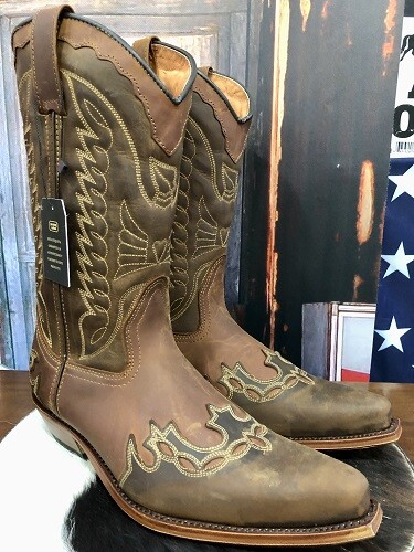 Bottes cuir botas - en,