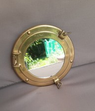 Hublot Miroir Vintage Laiton Massif  Marine Fonction Ouverture