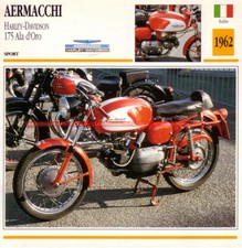 AERMACCHI HARLEY-DAVIDSON 175 Ala d'Oro 1962 : Fiche Moto #001365
