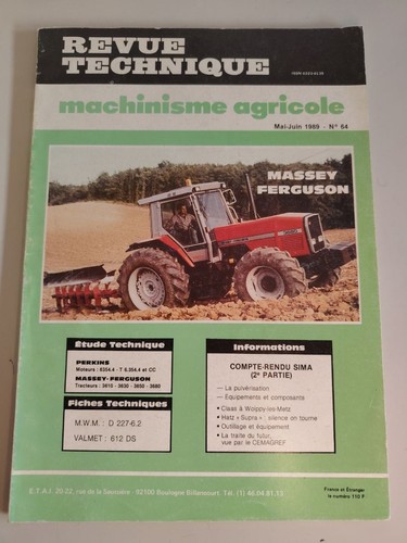 Revue technique tracteur - revue,