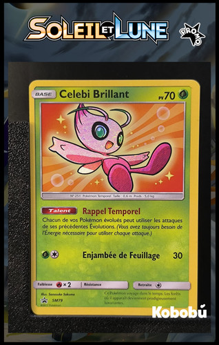 Carte pokémon celebi - pokémon,